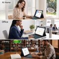 thumbnail image 7 of Magnetic Detachable Backlit Bluetooth Keyboard Smart Folio with Pencil Holder Compatible with iPad 9.7" 5th/6th Gen 2017/2018, iPad Air 1/2，Black, 7 of 7