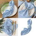 thumbnail image 2 of Elegant Square Cotton Cloth Napkins Machine Washable Sustainable Table Accessory for Family Gatherings, 2 of 16