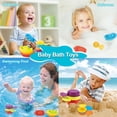 thumbnail image 4 of Likrtyny 11 Uds. Baño para Bebé Barcos Flotantes Coloridos Con Cuchara Baño para 1 A 3 Años, 4 of 9