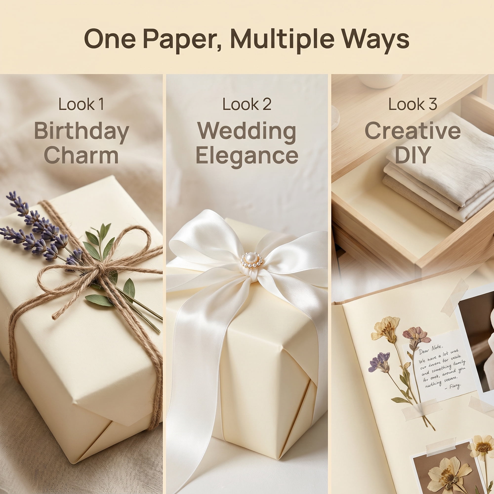 Unique Bargains Heavyweight Wrapping Paper for Gifts and Presentations White 27.6" x 19.7"