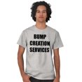 thumbnail image 3 of Dad Bump Creation Baby Announcement Men's Big & Tall Crewneck Graphic Tee Brisco Brands 2X, 3 of 5
