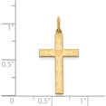 thumbnail image 4 of 14K Yellow Gold Laser Designed Cross Charm (26 X 13) Made In United States xr1145, 4 of 6