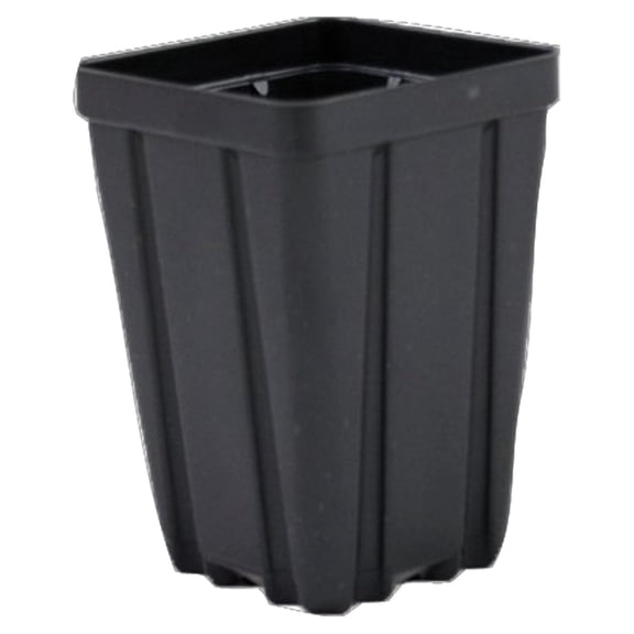 Square Greenhouse Pots 3.5 inch x 5 inch- Black - Plastic - Deep - Case of 450