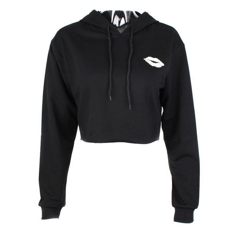 Fashion Spring Autumn Women Sexy Hoodie Long Sleeve Lips Letter