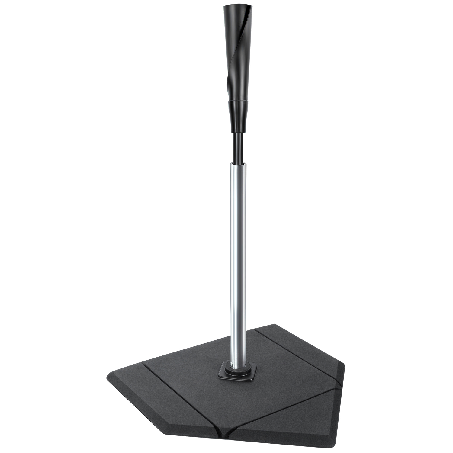 CureCalor Portable Baseball Batting Tee, Height Adjustable Traditional Home Plate Base for Baseball and Softball