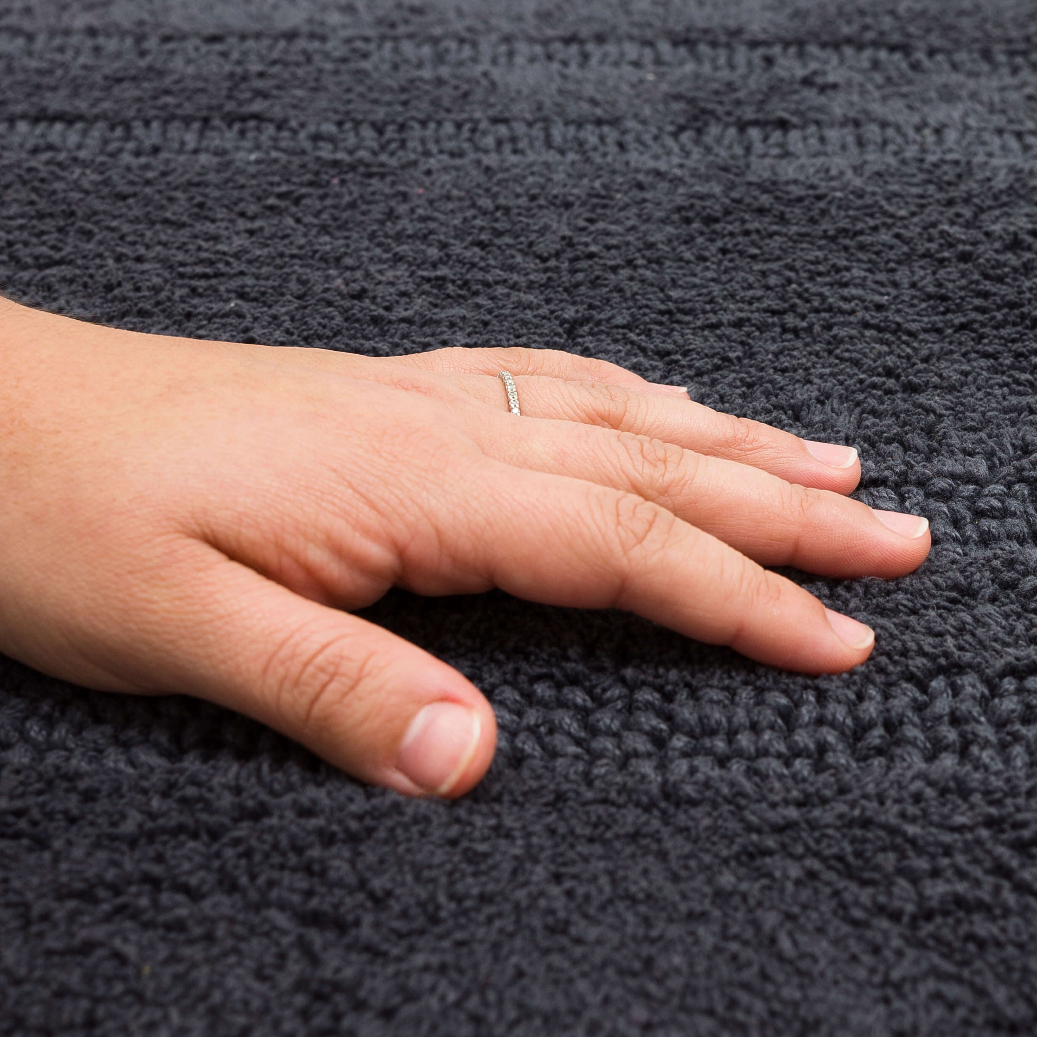 Mohawk Cotton Bath Mat Soft Absorbent Quick Dry Machine Washable Bathroom Mat, Charcoal, 27" x 45"