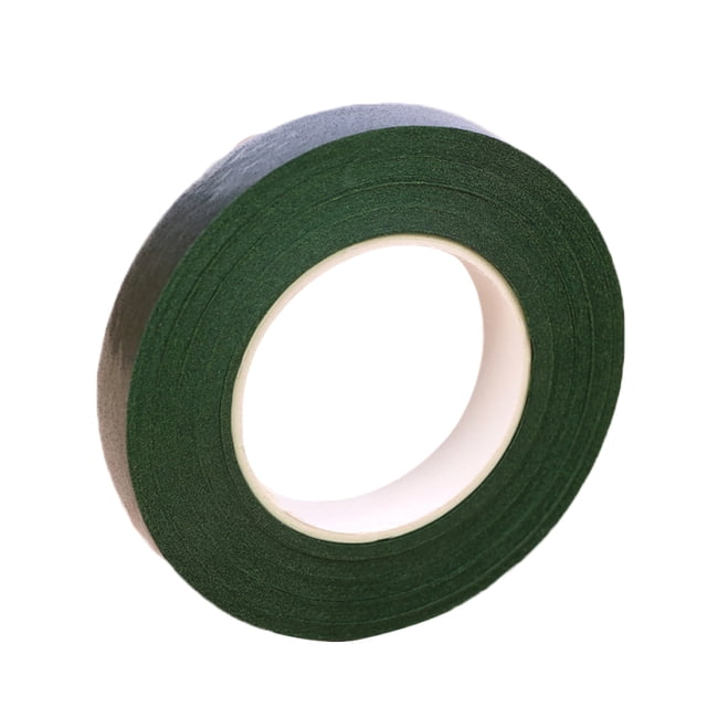 10 rollos de cinta de papel autoadhesivo Flores artificiales que hacen el material del embalaje de la cinta del vástago Cinta verde para la guirnalda Guirnalda Craft DIY (verde)