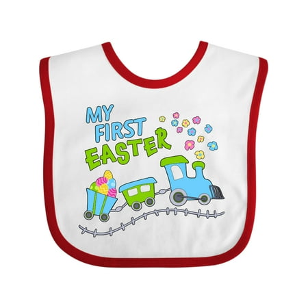 Inktastic My First Easter Train Boys or Girls Baby Bib