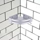 thumbnail image 5 of Estante de esquina para baño, estante de pared de aluminio para ducha y baño, champú para baño. Triángulo de plata, 5 of 8