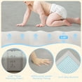 thumbnail image 2 of Loartee Baby Play Mat for Floor - 59" x 59" Non-Slip Coral Velvet Memory Foam Nursery Crawling 1.18" Thick Rug for Babies, Toddlers, Infants, Kids, Gray, 2 of 8