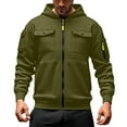 thumbnail image 1 of LUOGENLI Chandails à Capuche pour Hommes Designer Classique Mode Chandail à Capuche avec Poche avant Style Cardigan Léger pour Tenue Décontractée Chandails à Capuche pour Hommes Chandail à Enfiler Graphique Vert Taille TG, 1 of 4
