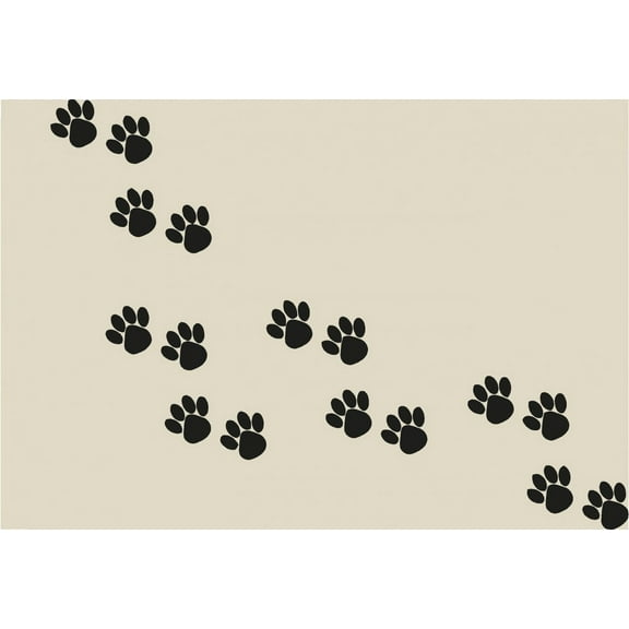 Do It Yourself Wall Decal Sticker Paw Prints Living Room Home Decor Size: 10 X20"