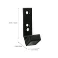 thumbnail image 2 of Homoyoyo 2Pcs Durable Barbell Rack Barbell Hanger Rack Attachment Black PC for Home Use, 2 of 7