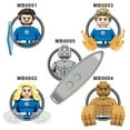 thumbnail image 1 of Kit de 5 Minifiguras de Bloques de Construcción, Héroes Clásicos con Accesorios, Juguetes de Plástico ABS para Colección y Fiesta, 1 of 10