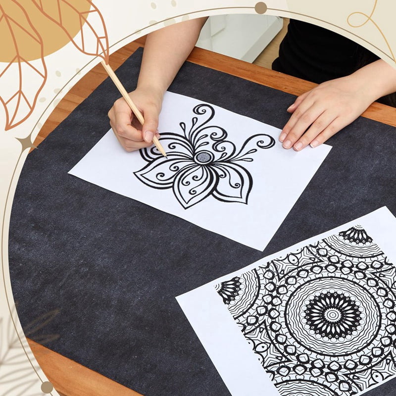 10 Sheet Large Carbon Paper for Tracing 20.3 X 36 Inch Carbon Transfer Paper Waxed Carbon Transfer Paper for Wood