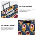 thumbnail image 5 of Vsdgher Burning Rugby Balls Print Luggage Cover Washable Suitcase Cover Protector Anti-scratch Suitcase cover Fits 18-32 Inch Luggage, 5 of 8