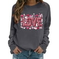 thumbnail image 5 of Gamivast Teacher Valentines Day Shirt Long Sleeve Funny Heart Print Blouse Trendy Crew Neck Tops Casual Loose Drop Shoulder Sweatshirts Valentine's Outfit, 5 of 7