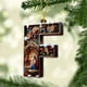 thumbnail image 4 of Adornos de árbol de Navidad de 26 letras - Decoraciones acrílicas personalizadas con gorros de Papá Noel, de una pieza, 4 of 7