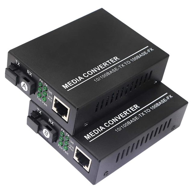 Convertidor de medios YONGSHENG Ethernet de fibra 10/100base-tx monomodo a 100base-fx RJ45 a SC transceptor de fibra