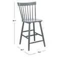 thumbnail image 2 of SAFAVIEH Providence Solid Spindle Back Counter Stool with Footrest, Grey, 2 of 13