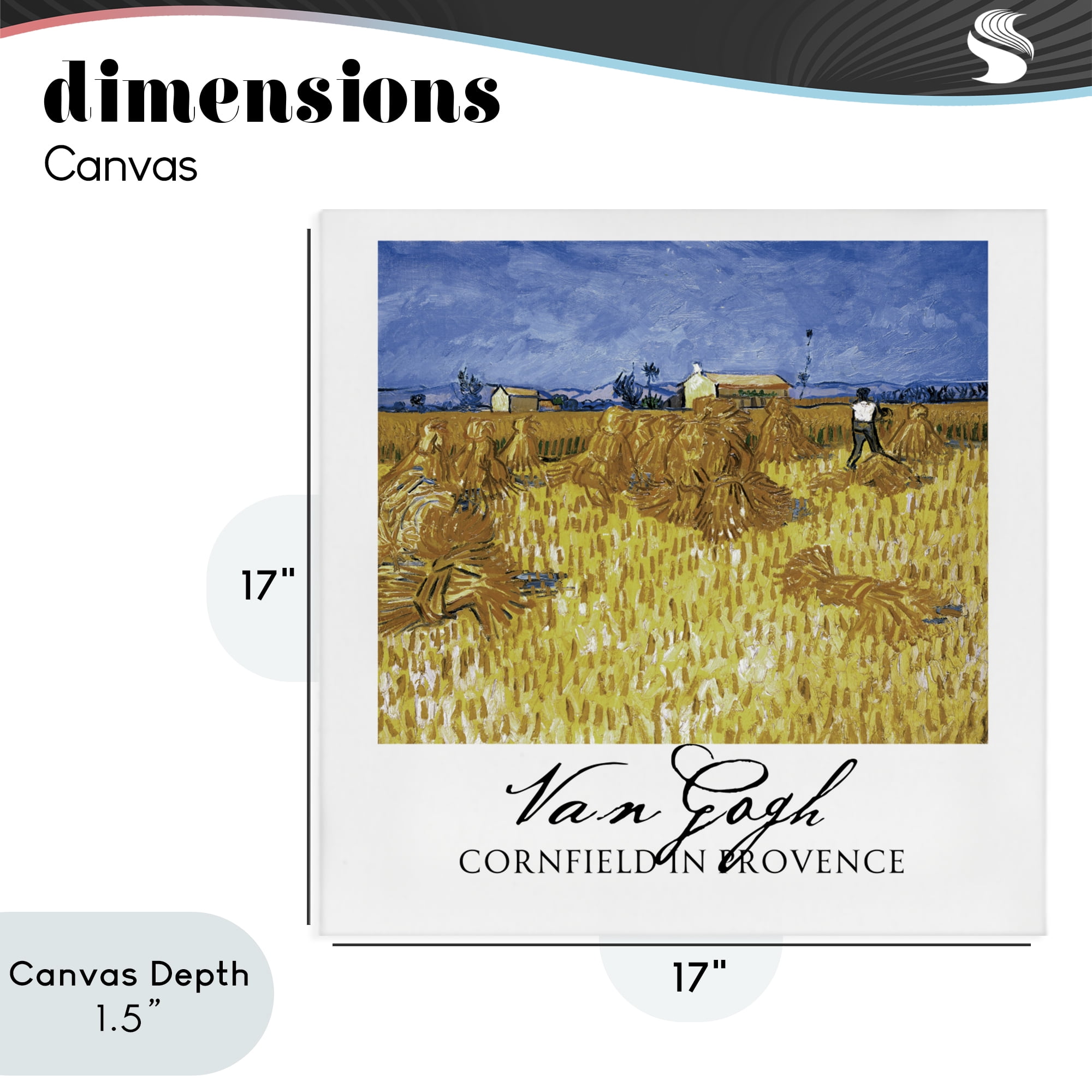 Stupell Industries Van Gogh Cornfield Provence Canvas Wall Art, design by Vintage Hustle
