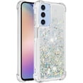 thumbnail image 3 of Case for Samsung Galaxy A15 5G Case Glitter Liquid Cute Clear Phone Case Floating Quicksand Shockproof Protective Bumper Soft TPU Case for Samsung Galaxy A15 5G Love Sliver YB, 3 of 14