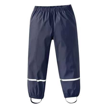 

Dadaria Toddler Sweatpants Children’s Kids Rain Dungarees Mud Trousers Waterproof Breathable For Girls Boys Dark Blue 122 Toddler