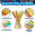 thumbnail image 2 of Juego Hi-Q Pick Up Sticks: ¡41 Palitos De Plástico De Colores Brillantes De 7 Pulgadas En Lata De Almacenamiento Para Todas Las Edades!, 2 of 5