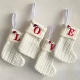 thumbnail image 3 of Medias de Navidad bordadas con 26 letras, alfabeto de copo de nieve, adorno de árbol de Navidad personalizado, regalo, decoración de vacaciones familiares, 3 of 4