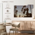 thumbnail image 5 of Elephant Stock Los Angeles Palms Silhouette Wall Art - Horizontal Canvas Wall Art - Living Room Wall Decor - Places Canvas - Brown And Blue Decor - 30" x 20", 5 of 8