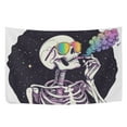thumbnail image 6 of Yayeee Tapestry Wall Hanging for Bedroom 80" x 60" Living Room Home Wall Art Decor, White Skeleton, 6 of 7