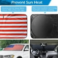 thumbnail image 3 of 2WIN2BUY Car Windshield Sun Shade,Foldable Sun Shade for Windshield,Blocks UV Rays and Heat Front Window Sun Visor Protector 59"X33", 3 of 10