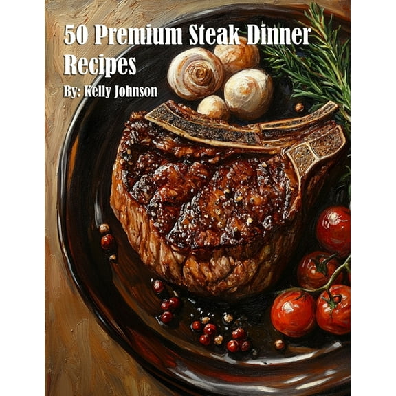 50 Premium Steak Dinner Recipes, (Paperback)