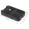 thumbnail image 4 of Tripod Plate Black Tripod PlateQR 60 Camera Quick Release Plate 1 4" Screw Mount with Strap Buckle and Anti Slip Rubber Pads, 4 of 8