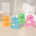 thumbnail image 7 of Glitter Bunny Figurines Set of 4 Cute Rabbit Shaped Resin Toys for Desk Decoration Collectible Art Crafts for Kids and Adults, 7 of 7