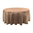 thumbnail image 1 of LA Linen TCOrgz108R-BrownO22 Nappe Ronde Miroir Organza&44; Marron - 108 Po, 1 of 1