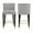Grey, variant on GDF Studio Modern Tufted Counter Height Bar Stools with Gold Footrests and Black Solid Wood Legs, Set of 2, Grey