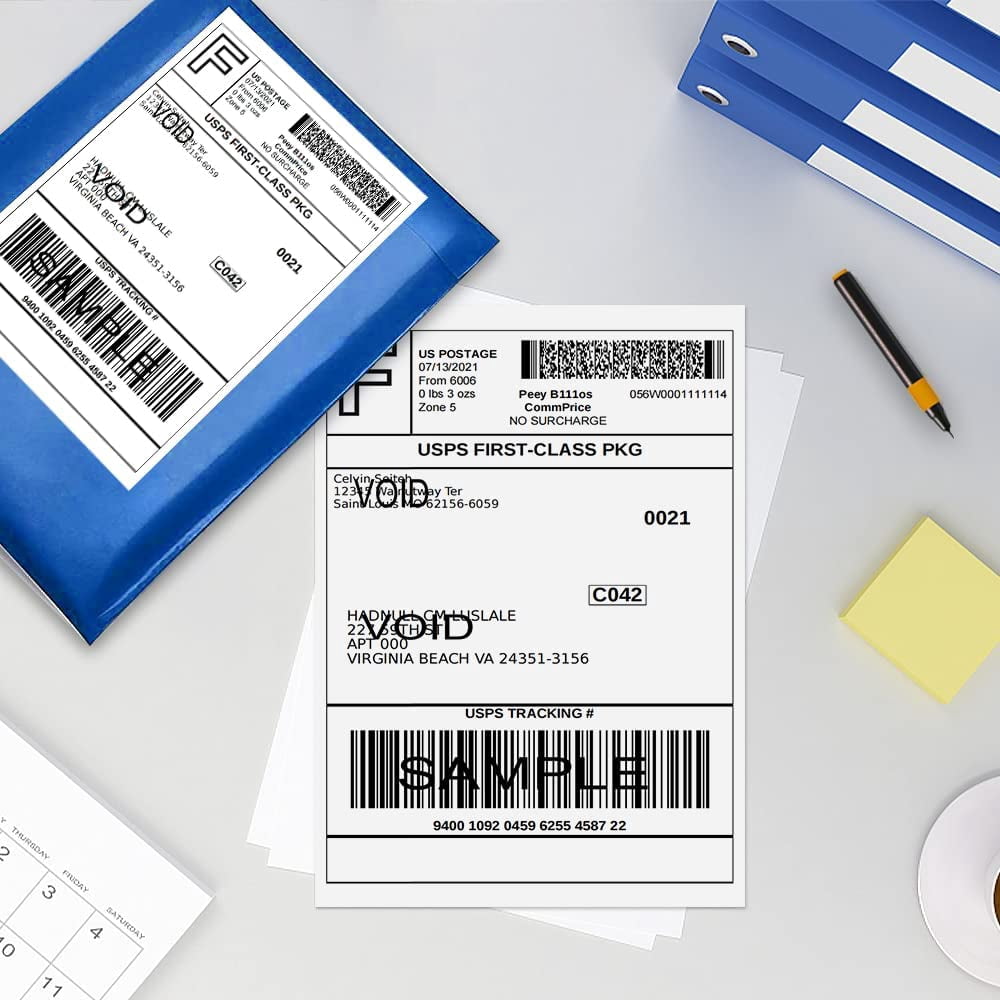 NefLaca 80 Rolls 4x6 Direct Thermal Shipping Labels, 450 Labels per Roll, Total 36000 Labels
