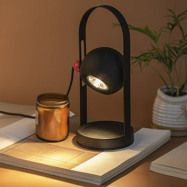 Lámpara De Mesa Con Vela, GU10, Difuso, Iluminación Cálida, Lámpara Calentadora De Velas Regulable Para Dormitorio