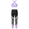 thumbnail image 2 of YIZYIF Kids Girls 2Pcs Sports Suit Hollow Back Cropped Tank Top with Athletic Leggings Pants Set Activewear, 2 of 7