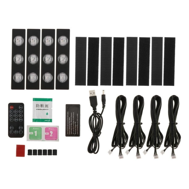 Luz de Interior LED Lámpara de Control Remoto USB RGB Sunnimix