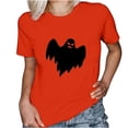 thumbnail image 1 of Camiseta estampada informal de Halloween para mujer, cuello redondo, manga corta, Tops Fridja  gope3756, 1 of 9