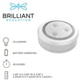 thumbnail image 7 of Brilliant Evolution BRRC113 LED White Wireless Ultra Thin Puck Light 2-Pack, 7 of 7