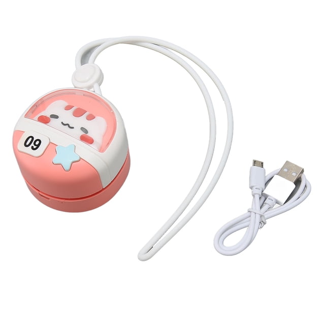 Mini ventilador de cuello colgante recargable Bling Bling portátil