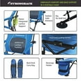 thumbnail image 3 of STRONGBACK Low Gravity Beach Chair with Lumbar Back Support, Folding Blue, 3 of 6
