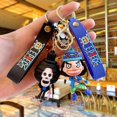 thumbnail image 2 of One Piece Cartoon Keychain Luffy Zoro Nami Usopp Robin Bag Pendant Cute Anime Key Ring Accessory Figure Dolls Machine Small Gift, 2 of 7