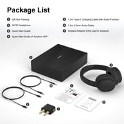 Srhythm Nicecomfort 35 (2nd Gen) Hybrid Noise Cancelling Headphones,Bluetooth 6.0, 5Microphones with ENC, Transparency, Spatial Audio, 140H Playtime, Low Latency, Custom EQ via App