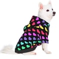 thumbnail image 5 of KLL Rainbow Hearts for Basic Dog Hoodie - Pet Hoodie Sweater with Leash Hole - Cute Dog Sweatshirt - Pet Clothes Hooded Sweatshirt for Dog & Cat -X-Large, 5 of 8