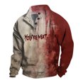 thumbnail image 1 of VBARHMQRT Zip up Hoodies Mens Collection Printed Shirt Long Sleeve Hoodie, 1 of 4
