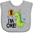 thumbnail image 3 of Inktastic 1st Birthday Dinosaur 1 Year Old Boy Boys or Girls Baby Bib, 3 of 4
